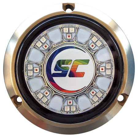 SHADOW-CASTER LED LIGHTING SCR-24 Bronze Underwater Light - 24 LEDs - Full Color Changing SCR-24-CC-BZ-10